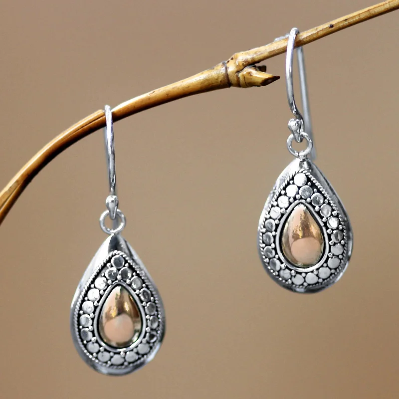 Hoop earrings with rhinestone-studded rims for a glamorous touch-April Sun Gold & Sterling Silver Earrings