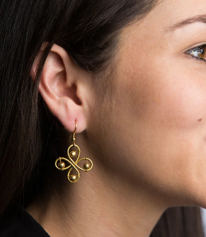 Hoop earrings with circle designs for a classic and timeless shape-Banyan Blossom Earrings