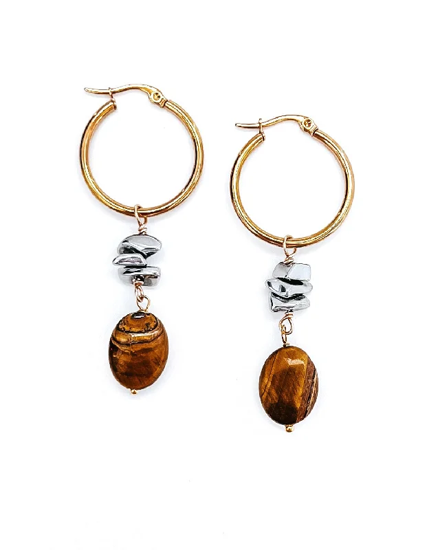 Best hoop earrings with vintage-style detailing for a nostalgic and timeless look-Carissa Beaded Charm Hoop Earrings