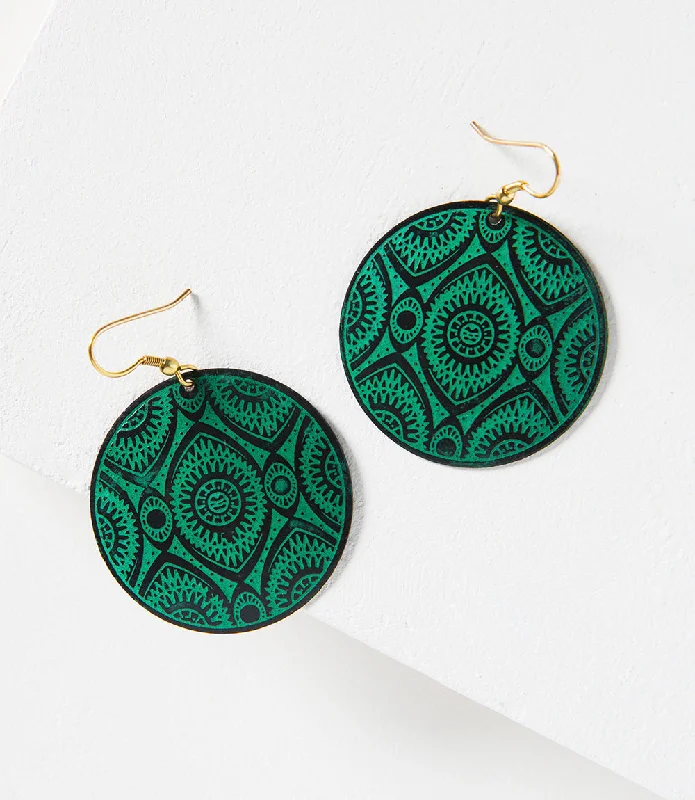 Hoop earrings with removable pendants for a versatile and customizable accessory-Devika Earrings