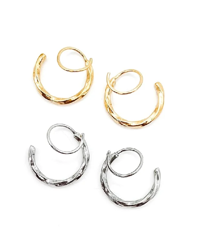 Hoop earrings with abstract shapes for an artistic and creative touch-Elk Twist Hoop Earrings || Choose Color