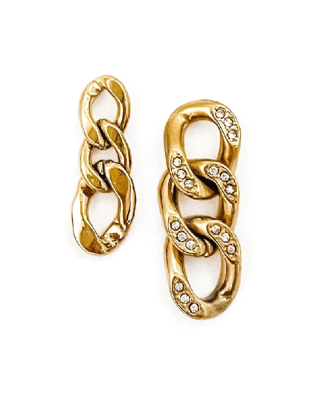 Best hoop earrings with snake chain details for a sleek and modern touch-Emmalina Cuban Chain Earring || Choose Style