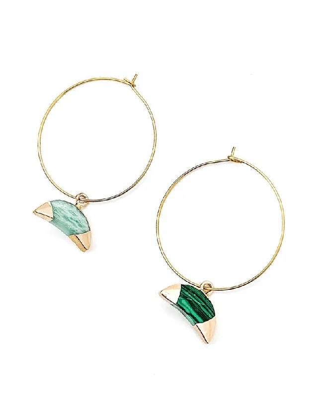 Large hoop earrings for a bold and statement-making fashion accessory-Espen Earrings || Choose Color