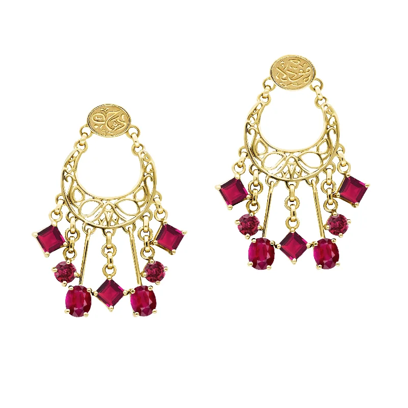 Best hoop earrings with vintage-style detailing for a nostalgic and timeless look-Falahy Stone Earrings