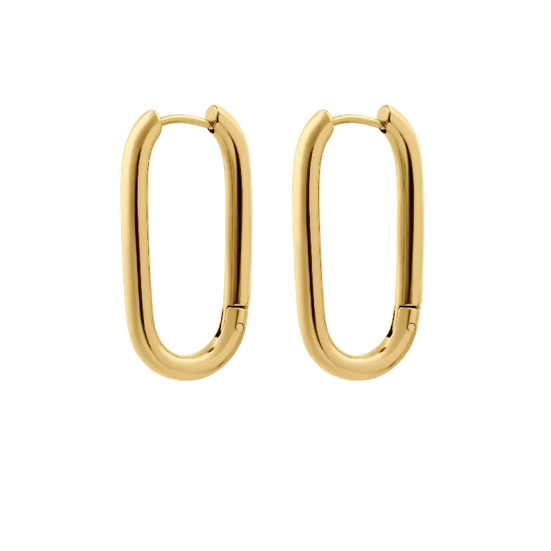 Hoop earrings with stacked layers for a bold and textured design-First Class Hoops