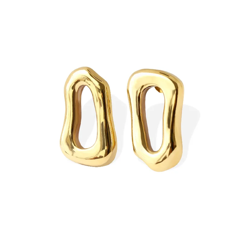 Best hoop earrings with intricate beaded details for a textured, stylish appearance-LEONA Earrings - Gold