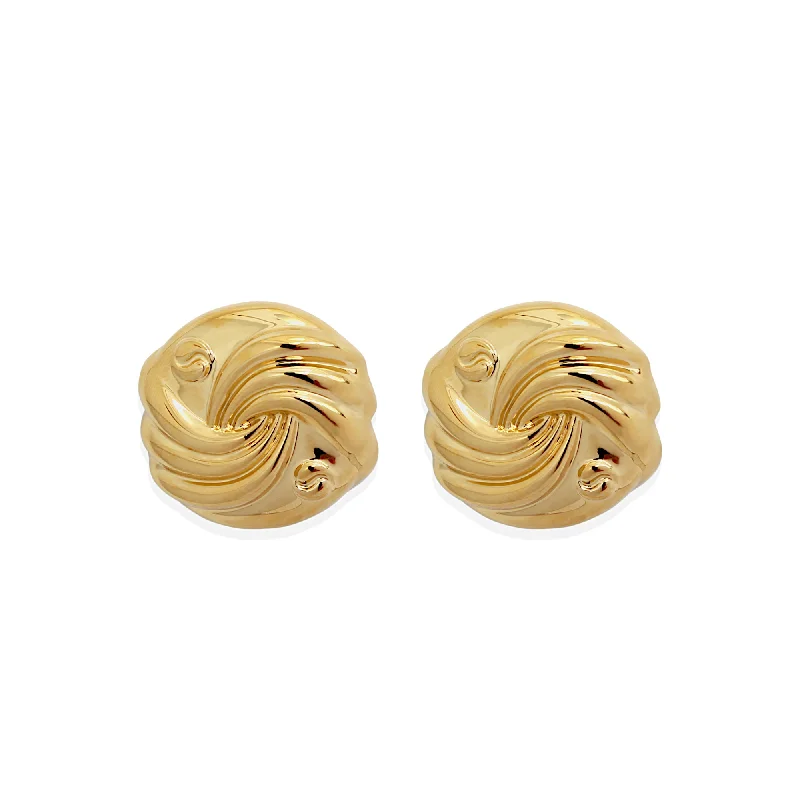 Best hoop earrings with matte finish for a sophisticated, understated design-ORVA Earrings - Gold