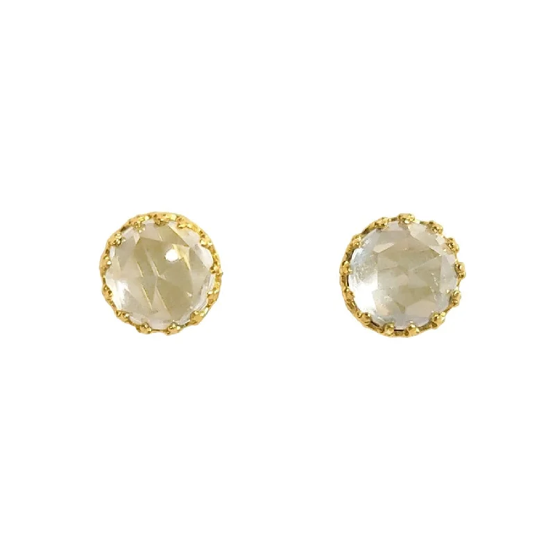 Hoop earrings with a matte finish for a sleek and sophisticated appearance-Rococo Earring - Crystal