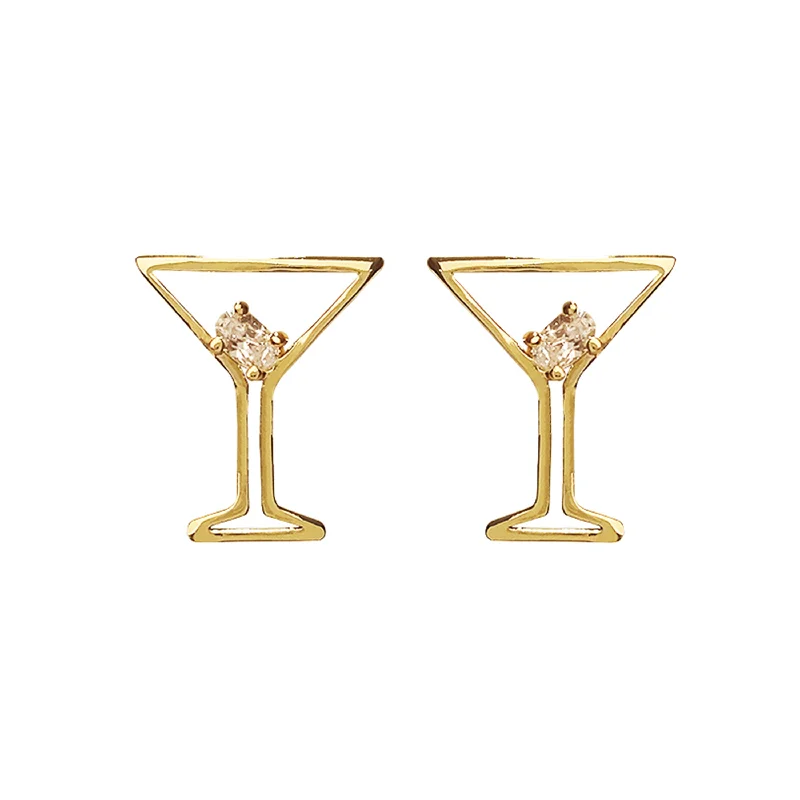 Best hoop earrings with custom engravings for a personalized and meaningful gift-Roam Mini Martini Earrings