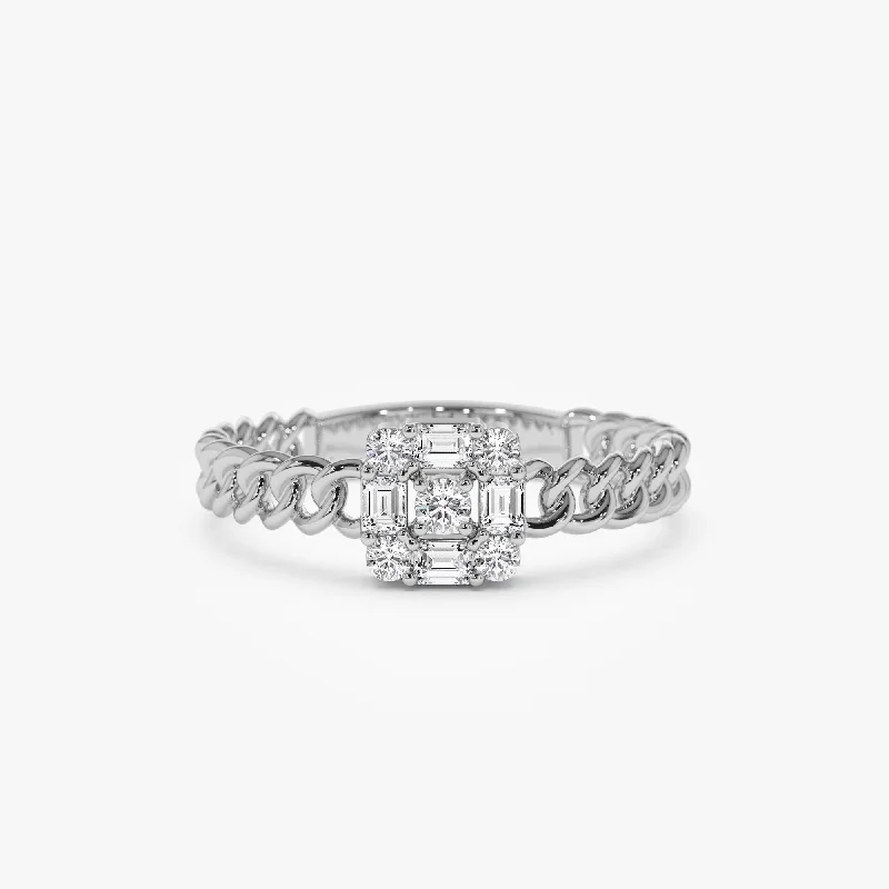 14K White Gold