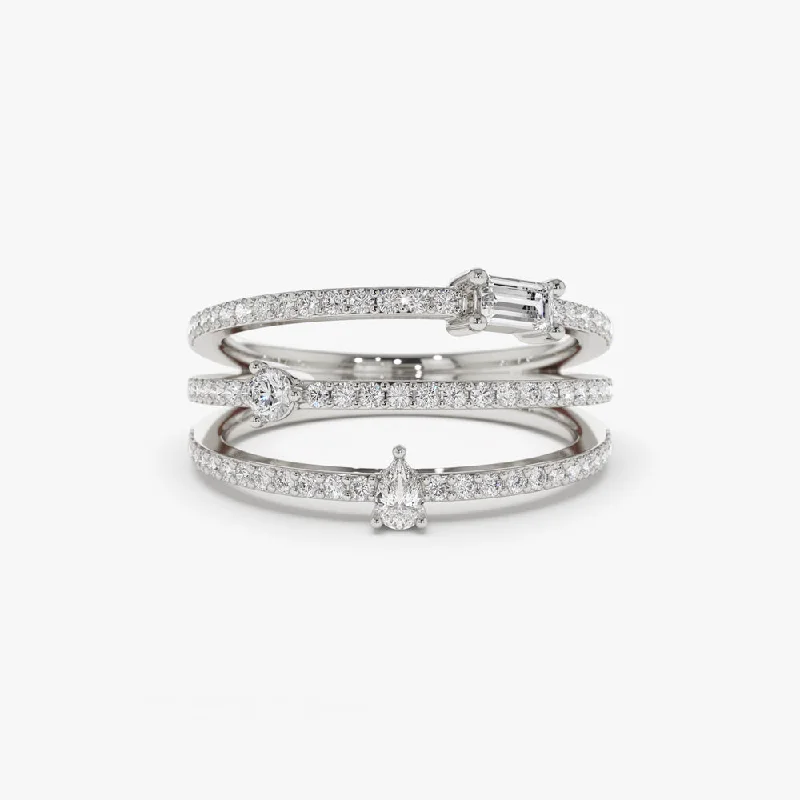 14K White Gold