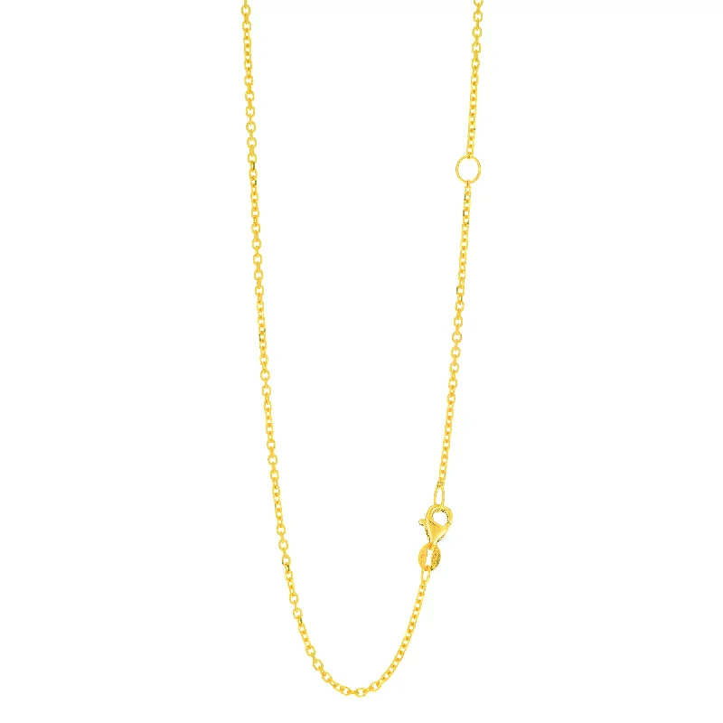 Elegant necklaces and pendants with infinity symbols for timeless designs-14K Gold 1.5mm Extendable Chain