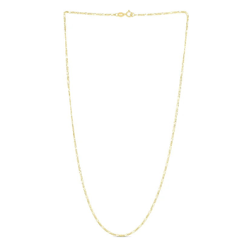 Best necklaces and pendants with minimalist pendants for a sleek, understated look-14K Gold 1.9mm Figaro Chain