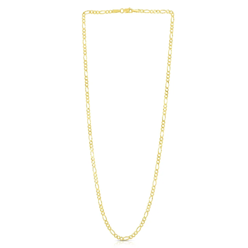 Best necklaces and pendants with art deco elements for a vintage, glamorous design-14K Gold 2.8mm Figaro Chain