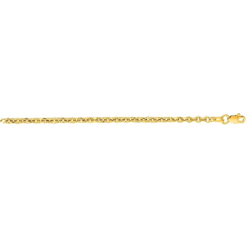 Necklaces and pendants with crescent moon designs for a celestial and mystical feel-14K Gold 2.9mm Lite Forsantina Chain