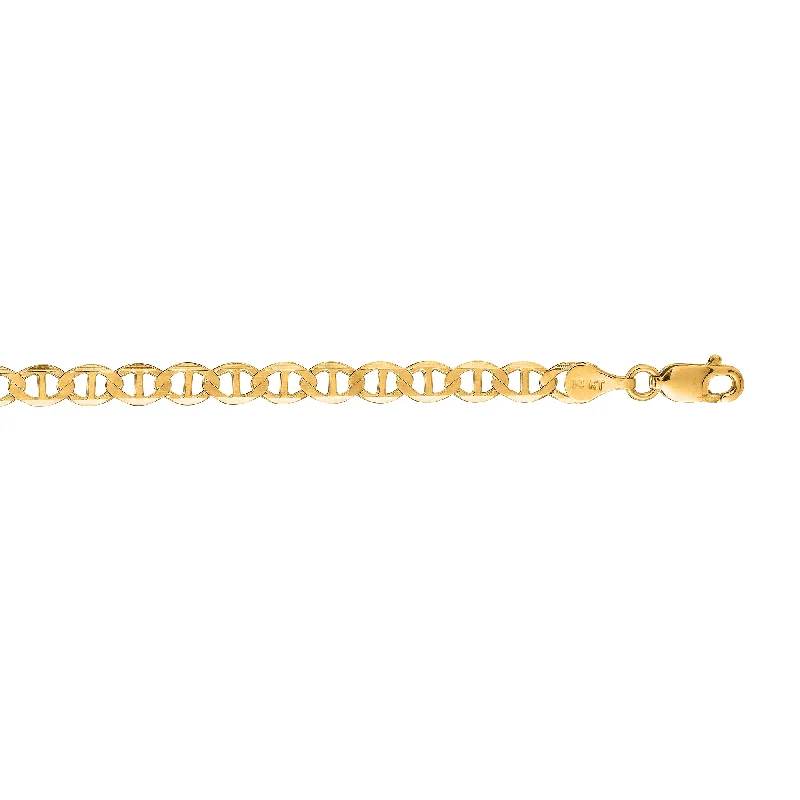 Best necklaces and pendants with gemstone clusters for a bold and colorful effect-14K Gold 4.5mm Mariner Chain