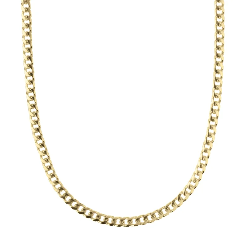 Best necklaces and pendants with cubic zirconia for a budget-friendly dazzling effect-14K Gold 5mm Miami Cuban