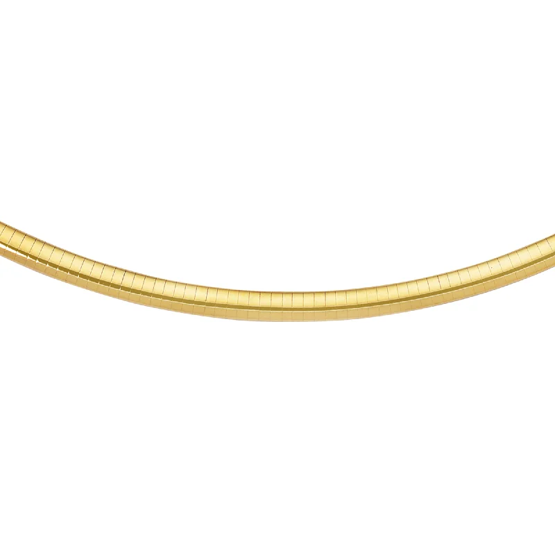 Necklaces and pendants with angel wing motifs for a spiritual, meaningful design-14K Gold 6mm Classic Omega