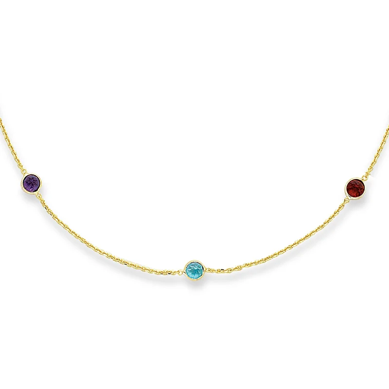 Stunning necklaces and pendants with birthstone pendants for a personal touch-14K Gold Semi-Precious Necklace