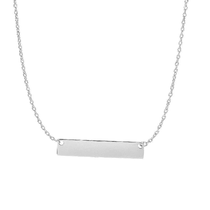 Best necklaces and pendants with matching earrings for a coordinated, elegant look-14K Gold Small Polished Bar Necklace