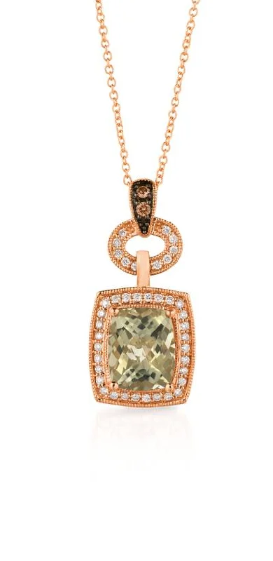 Best necklaces and pendants with sterling silver for an affordable yet stylish choice-14K R/G PEND 0.28 DIA 2.50 GM |H|