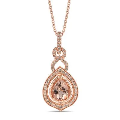 Best necklaces and pendants with butterfly wings for a delicate, graceful style-14K R/G PEND 0.67 DIA 1.50 MG |E|