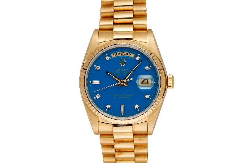 Elegant necklaces and pendants with gold chains for a chic, timeless appearance-1980 Rolex Day Date Stella 4