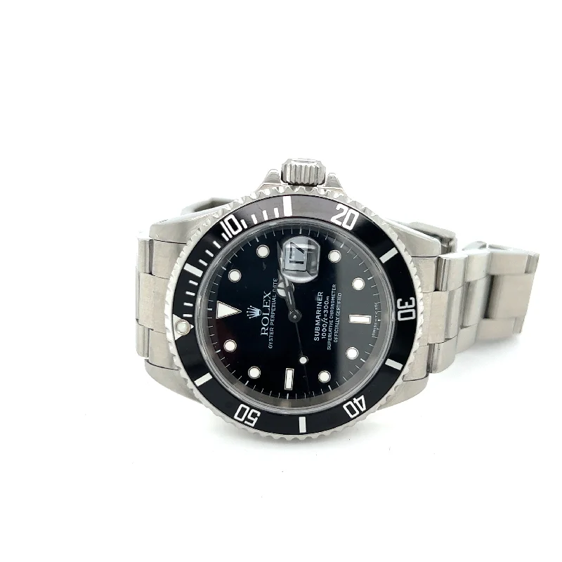 Necklaces and pendants with engraved messages for a deeply personal, sentimental gift-1997 Rolex Submariner ref 16610