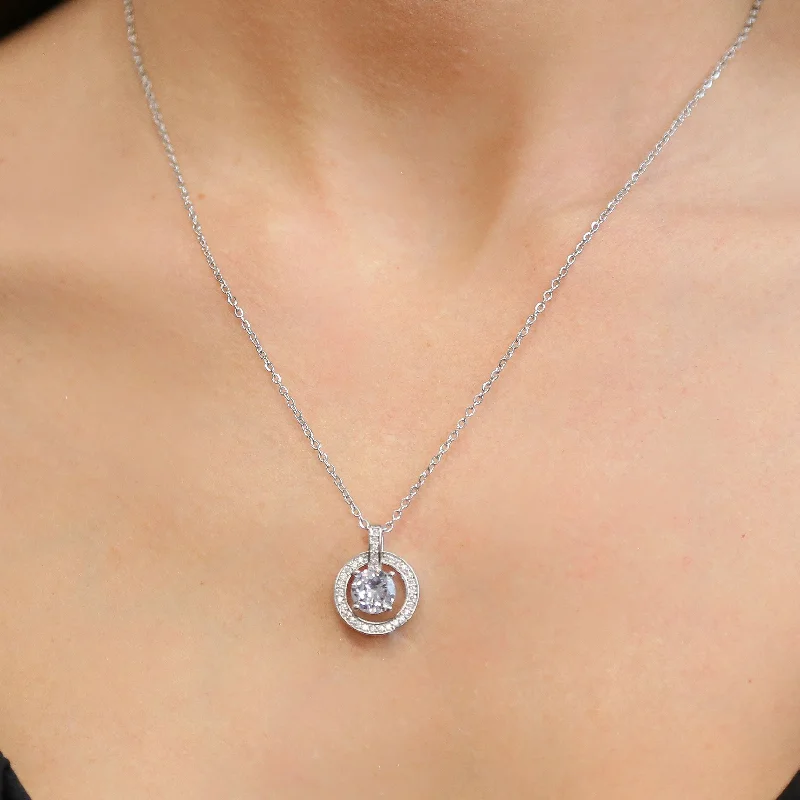 Beautiful necklaces and pendants with butterfly motifs for a whimsical style-ALLURE - Dainty Silver Chain with CZ stone Necklace