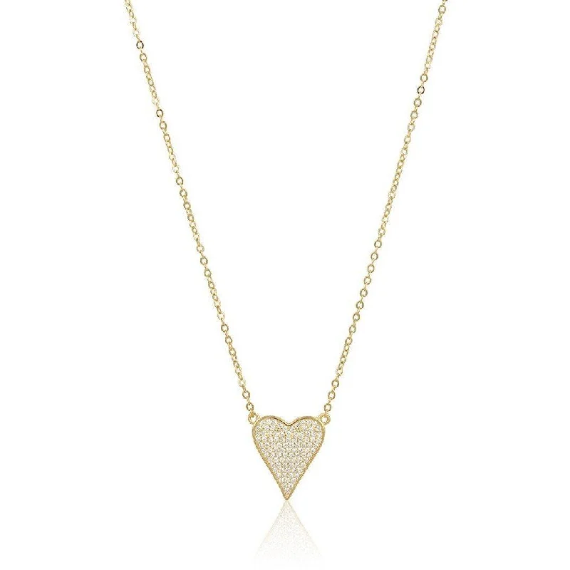 Unique necklaces and pendants with vintage-inspired designs for timeless appeal-Audrey Heart Necklace