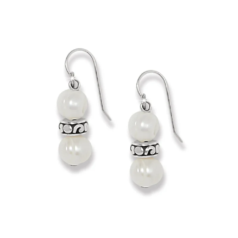 Heart Shaped Drop Earrings for Love -Brighton Contempo Heart Pearl French Wire Earrings