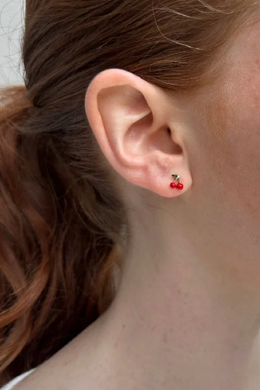 Drop Earrings for Work Attire -Cherry Earrings