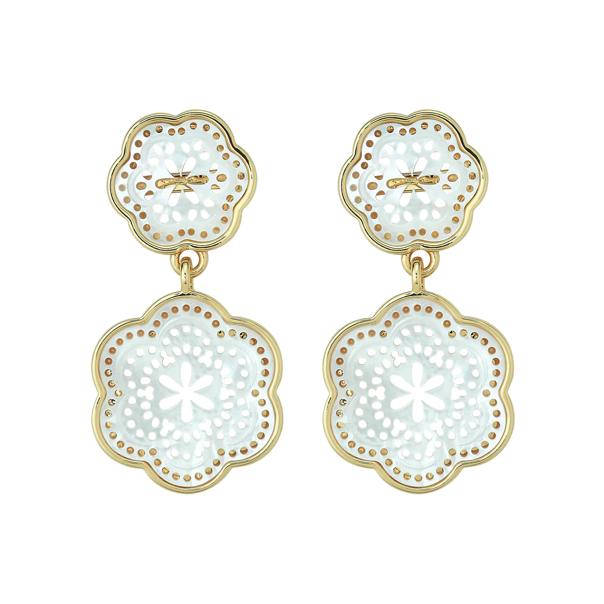 Drop Earrings with Filigree Work -ASHA Tamarin Drop Earrings, Small