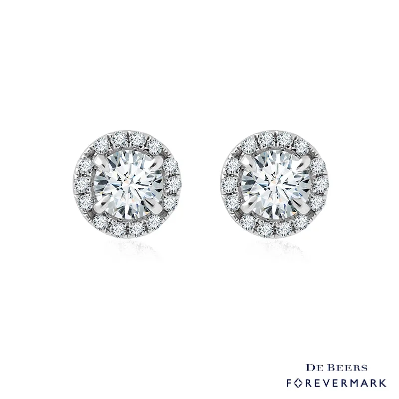 Tarnish Resistant Drop Earrings for Longevity -Forevermark Center of My Universe Diamond Earrings in 18kt White Gold (3/4ct tw)