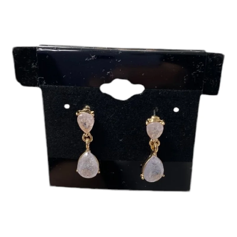 Pearl Drop Earrings for Elegance -Earrings Dangle/Drop By Cme In Pink