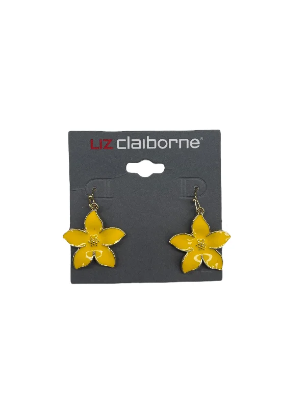 Push Back Drop Earrings for Convenience -Earrings Dangle/drop By Liz Claiborne