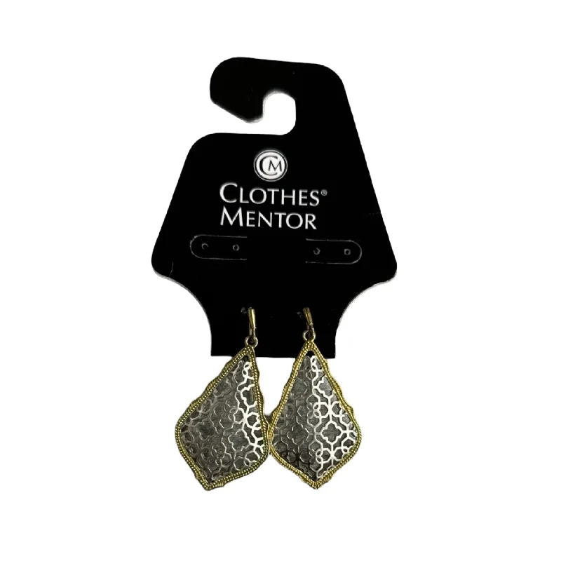 Drop Earrings with Leaf Motifs -Earrings Dangle/Drop Designer By Kendra Scott in Gold & Silver