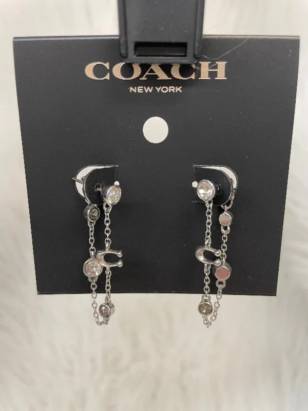 Screw Back Drop Earrings for Security -Earrings Designer By Coach