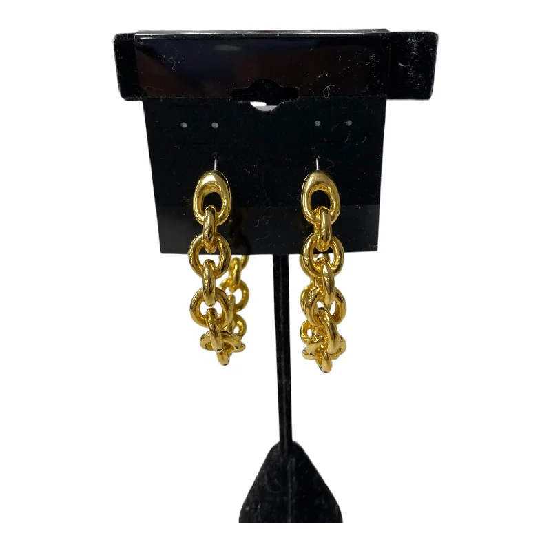 Vintage Drop Earrings with Patina -Earrings Hoop By Cme In Gold