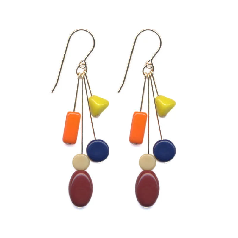 Drop Earrings for Beach Outfit -Toy Cluster Earrings