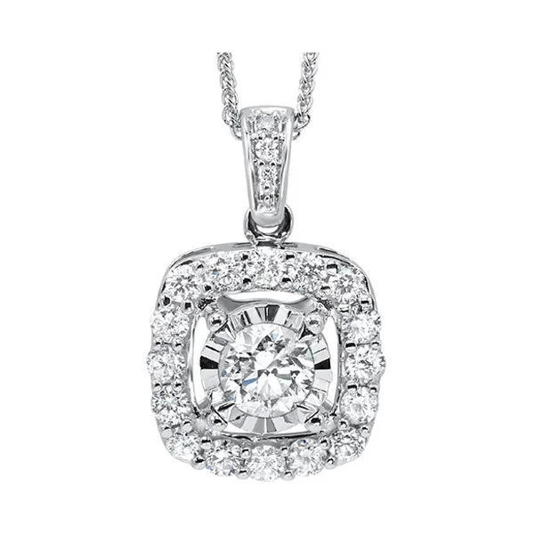 Best necklaces and pendants with butterfly wings for a delicate, graceful style-14KT WHITE GOLD DIAMOND (1/4CTW) PENDANT