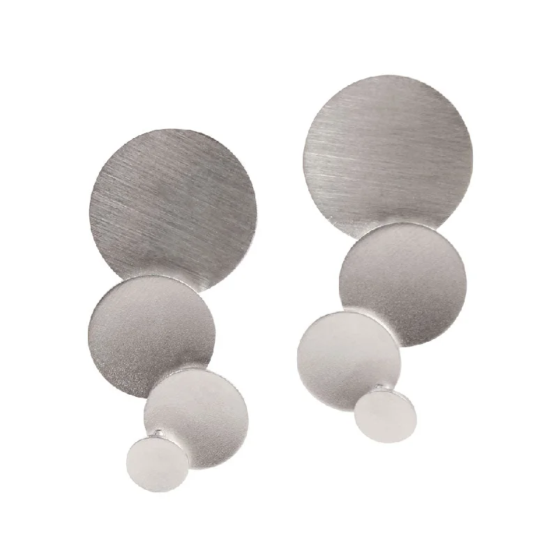 Pearl Drop Earrings for Elegance -Graduated Dots Earrings