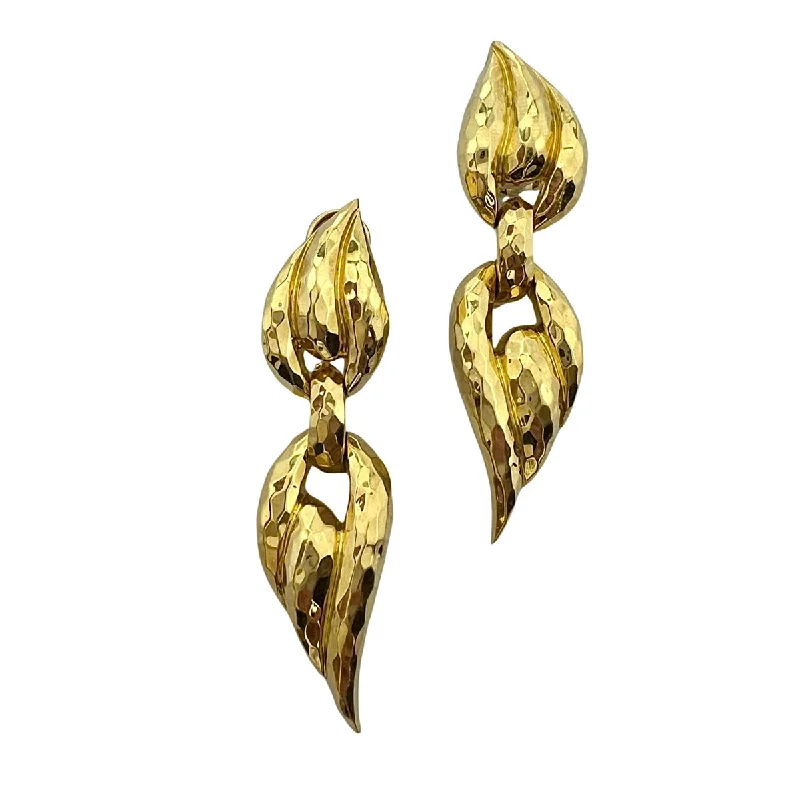 Drop Earrings for Birthday Celebration -Henry Dunay 18K Gold Bright Finished Earrings