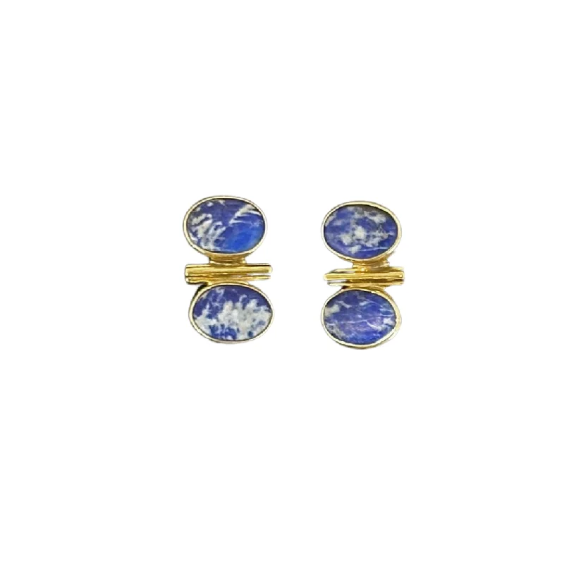 Drop Earrings for Graduation Day -Jan Mclaughlin Earrings - Lapis