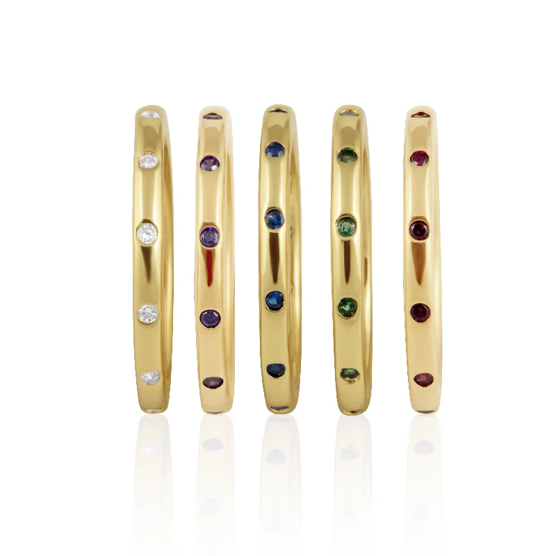 Necklaces and pendants with geometric pendants for a clean, contemporary design-Jesse Eternity Band