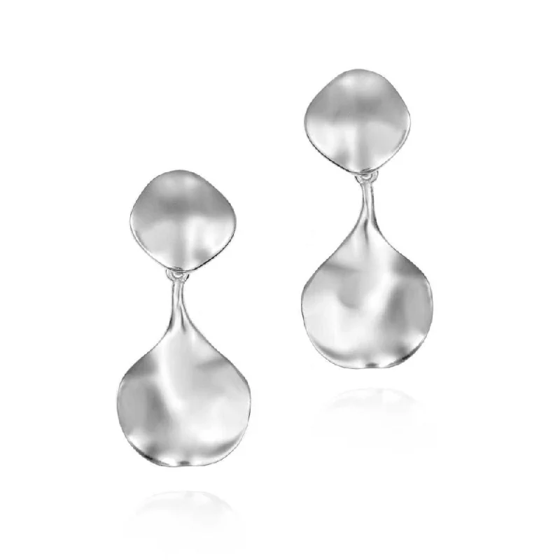 Drop Earrings for Birthday Celebration -Jorge Revilla Aqua Collection Sterling Silver Earrings