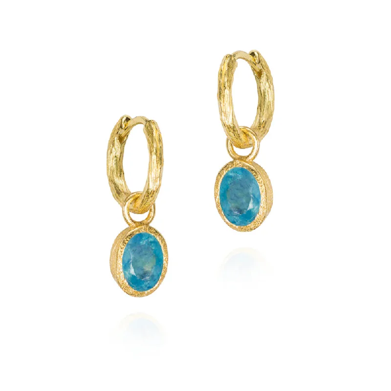 Drop Earrings for Travel Look -Jorge Revilla Zen Collection Aquamarine Drop Earrings