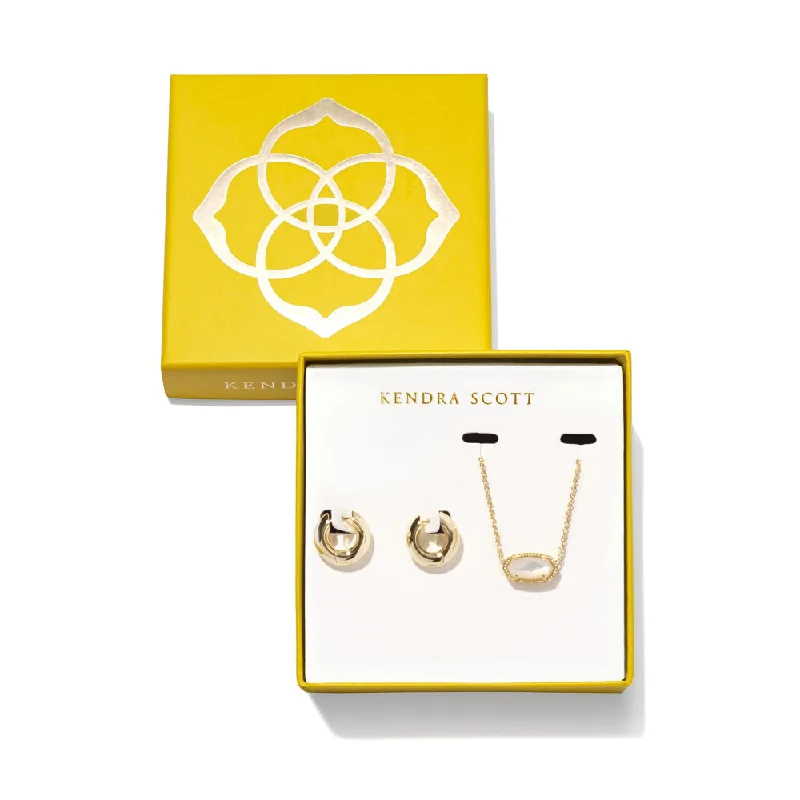 Drop Earrings with Animal Motifs -Kendra Scott Elisa Mikki Earrings & Necklace Gift Set