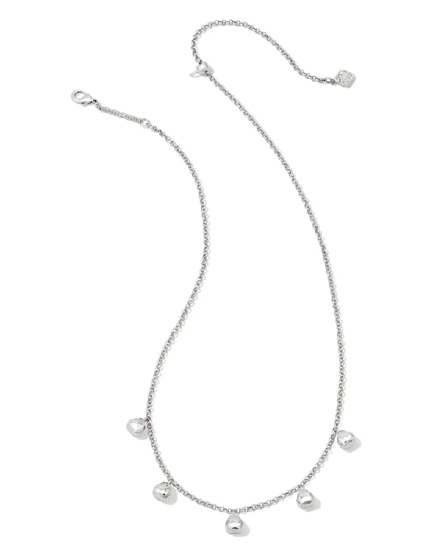 Beautiful necklaces and pendants with geometric shapes for a modern, artistic design-Kendra Scott  Gabby Strand Necklace Silver