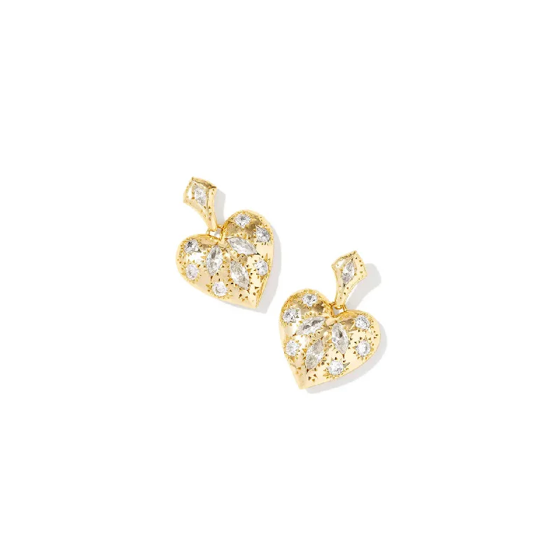 Drop Earrings for Prom Night -Kendra Scott Holland Heart Drop Earrings